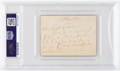 Lot #397 Bram Stoker Autograph Letter Signed - PSA NM-MT 8 - Image 2