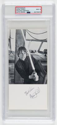 Lot #865 Star Wars: Mark Hamill Signed Photograph - PSA MINT 9 - Image 1