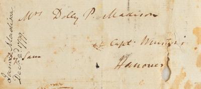 Lot #8 James Madison Autograph Letter Signed to Dolley Madison - Image 3