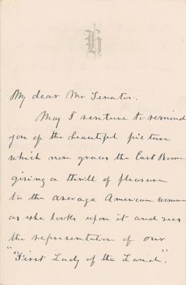 Lot #79 Lucy Hayes Autograph Letter Signed - Image 1