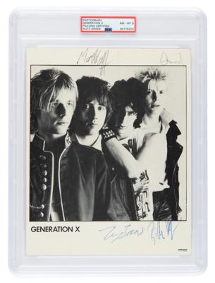 Lot #642 Generation X Signed Photograph - PSA NM-MT 8 - Image 1