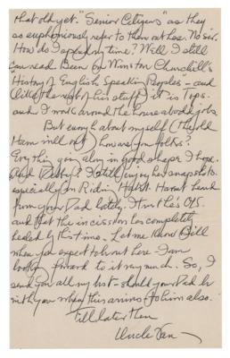 Lot #680 Edward Van Sloan (Remembered for Dracula and Frankenstein) Autograph Letter Signed - Image 3