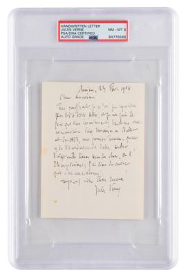 Lot #401 Jules Verne Autograph Letter Signed - NM-MT 8 - Image 1