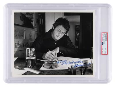 Lot #350 Johnny Hart Signed Photograph - PSA NM-MT 8 - Image 1