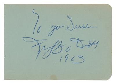 Lot #612 Bo Diddley Signature (1963) - Image 1