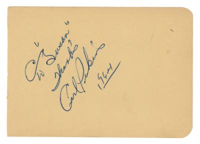 Lot #630 Carl Perkins Signature (1964) - Image 1