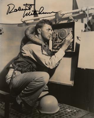 Lot #827 Robert Mitchum (3) Signed Photographs - Image 1