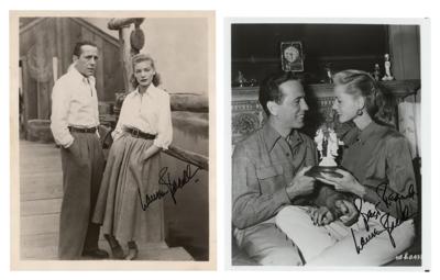 Lot #700 Lauren Bacall (2) Signed Photographs
