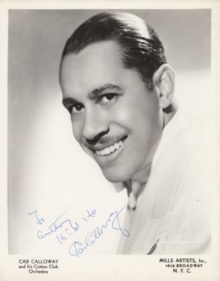 Lot #568 Cab Calloway Signed Photograph - Image 1