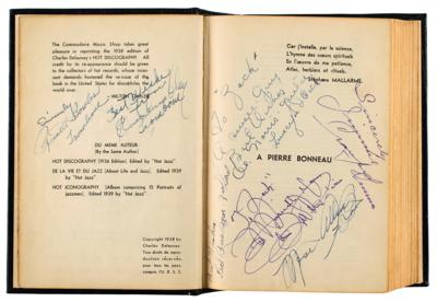 Lot #518 Jazz Legends: Hot Discography Multi-Signed Book with Over 40 Signatures, Including Fats Waller, Joe 'Tricky Sam' Nanton, Jimmie Blanton, and Louis Armstrong - Image 4