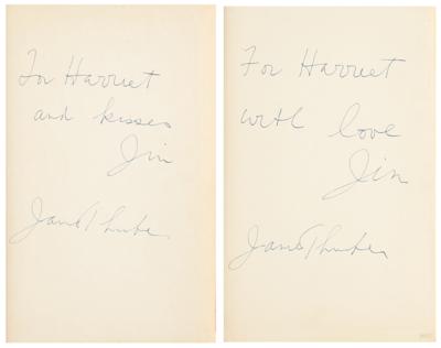 Lot #486 James Thurber Twice-Signed Book - Image 2