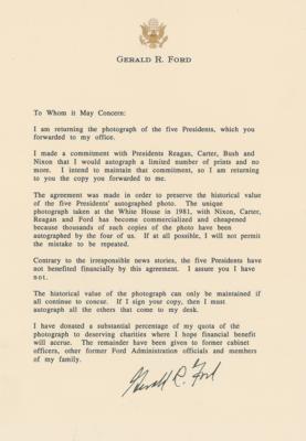 Lot #72 Gerald Ford Typed Letter Signed - Image 1