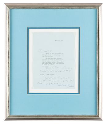 Lot #83 Jacqueline Kennedy Typed Letter Signed - Image 2