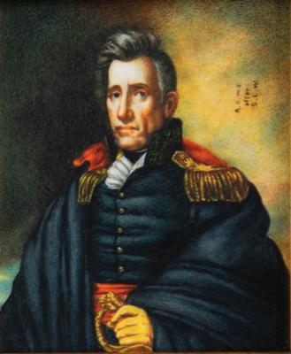 Lot #12 Andrew Jackson Oil Portrait by Ralph E. W. Earl - Image 2