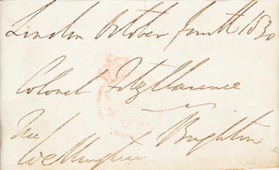 Lot #269 Duke of Wellington Signed Free Frank - Image 2