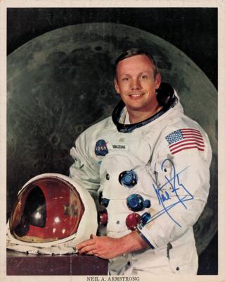 Lot #283 Neil Armstrong Signed Photograph