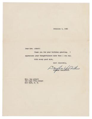 Lot #258 Douglas MacArthur Typed Letter Signed