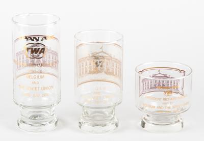 Lot #90 Richard Nixon: Air Force One (9) Glasses from 1974 Trip to Soviet Union - Image 2