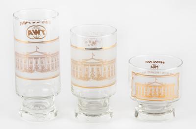 Lot #90 Richard Nixon: Air Force One (9) Glasses from 1974 Trip to Soviet Union - Image 3