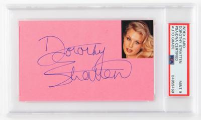 Lot #869 Dorothy Stratten Signature - PSA MINT 9