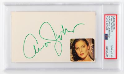 Lot #758 Ava Gardner Signature - PSA GEM MT 10 - Image 1