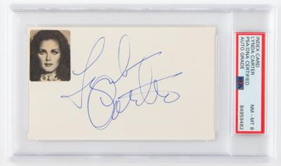 Lot #719 Lynda Carter Signature - PSA NM-MT 8 - Image 1