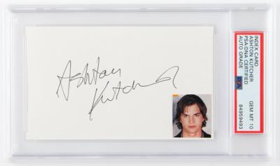 Lot #801 Ashton Kutcher Signature - PSA GEM MT 10 - Image 1