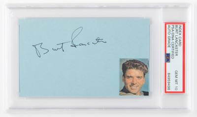 Lot #803 Burt Lancaster Signature - PSA GEM MT 10 - Image 1