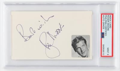 Lot #829 Roger Moore Signature - PSA MINT 9 - Image 1