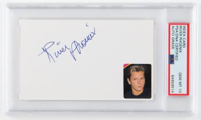 Lot #834 River Phoenix Signature - PSA GEM MT 10 - Image 1