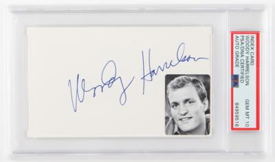 Lot #766 Woody Harrelson Signature - PSA GEM MT 10 - Image 1