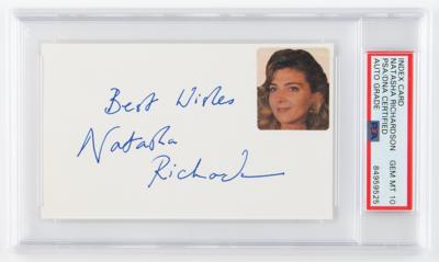 Lot #839 Natasha Richardson Signature - PSA GEM MT 10 - Image 1