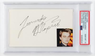 Lot #744 Leonardo DiCaprio Signature - PSA GEM MT 10 - Image 1