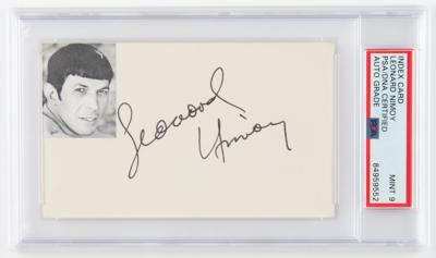 Lot #861 Star Trek: Leonard Nimoy Signature - PSA MINT 9 - Image 1