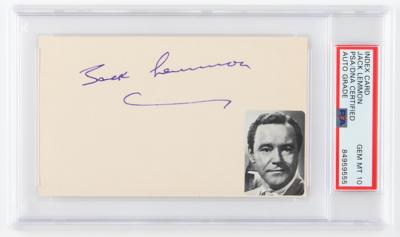 Lot #812 Jack Lemmon Signature - PSA GEM MT 10 - Image 1