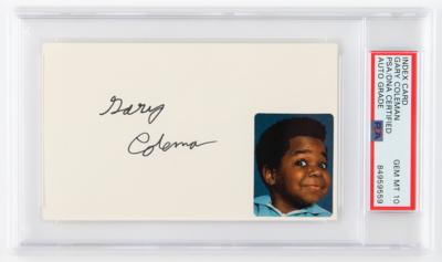 Lot #726 Gary Coleman Signature - PSA GEM MT 10 - Image 1