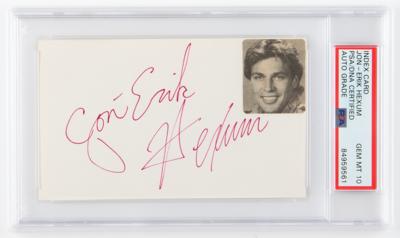 Lot #775 Jon-Erik Hexum Signature - PSA GEM MT 10 - Image 1