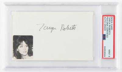 Lot #841 Tanya Roberts Signature - PSA MINT 9 - Image 1