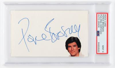 Lot #712 Pierce Brosnan Signature - PSA MINT 9 - Image 1