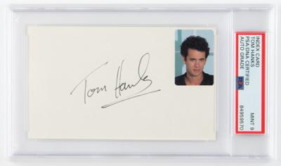 Lot #765 Tom Hanks Signature - PSA MINT 9 - Image 1