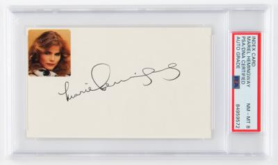 Lot #770 Mariel Hemingway Signature - PSA NM-MT 8 - Image 1