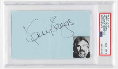 Lot #598 Kenny Rogers Signature - PSA NM-MT 8 - Image 1