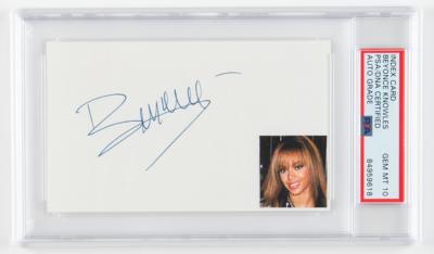 Lot #643 Beyonce Signature - PSA GEM MT 10