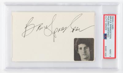 Lot #640 Bruce Springsteen Signature - PSA MINT 9 - Image 1