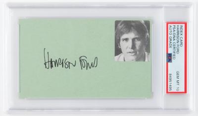 Lot #864 Harrison Ford Signature - PSA GEM MT 10