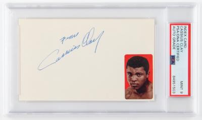 Lot #895 Muhammad Ali Signature - PSA MINT 9