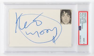 Lot #547 The Who: Keith Moon Signature - PSA MINT 9