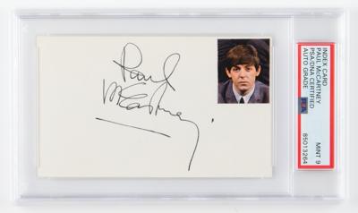 Lot #530 Beatles: Paul McCartney Signature - PSA MINT 9