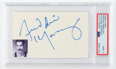 Lot #544 Queen: Freddie Mercury Signature - PSA MINT 9 - Image 1