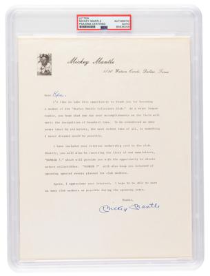 Lot #900 Mickey Mantle Typed Letter Signed - Image 1